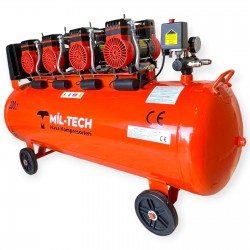 200 LT ULTRA SESSİZ 4 MOTORLU 6 BEYGİR HAVA KOMPRESÖRÜ 