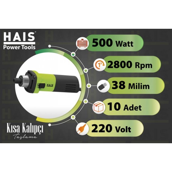 Hais Kalıpçı Taşlama Kısa - BDG1004ZA