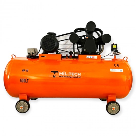???? Miltech 500 Litre Trifaze Bakır Sargı 3 Kafa Kompresör