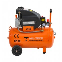 Mil-tech 50 Litre 2 Hp 8 Bar Hava Kompresörü